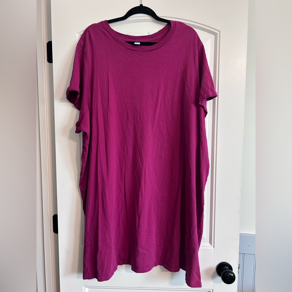Old Navy Fuchsia T-shirt Dress